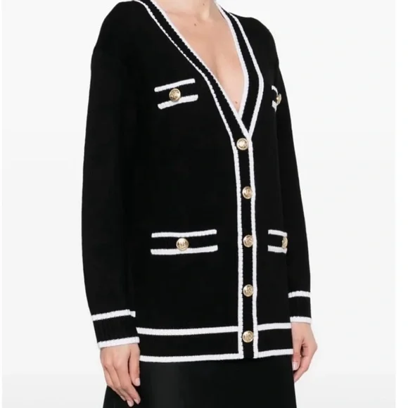 Alice + Olivia
Bradford Tipped Cardigan - Picture 3 of 12